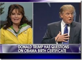 Sarah Palin appreciates Donald Trump investiating President Obama's birth
