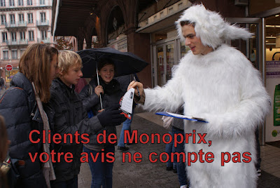 lapins animalsace L214 monoprix strasbourg clients