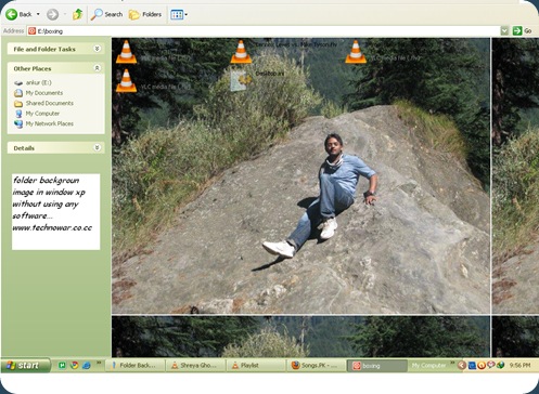 Folder Background Images in window xp
