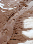 Muddy footprints in Goblin Valley
