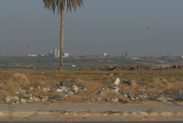 An area bordering Israel, bombed then bulldozed by them, that used to be full of orange and lemon trees. Sameh Habeeb. All rights reserved.