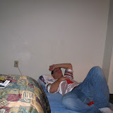 Too much walking for Nick.