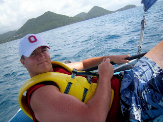 It was amazing how much easier it was using the wind to move on the water, than rowing in a kayak.