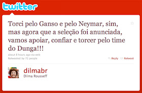 twitterdunga dilma Torcida unida