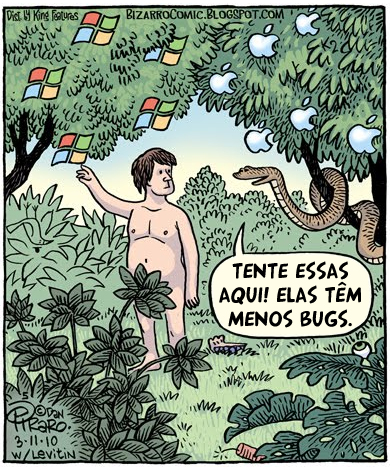 apple menos bugs Jardim do Éden