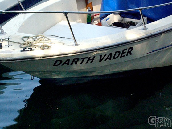 Não é um barco qualquer barco darthvader Não é um barco qualquer