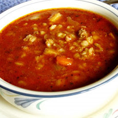 Beef Vegetable and Barley Soup