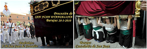 Tod@s Sanjuanistas: La Agrupaci�n Musical San Juan de Jerusal�n de Madridejos, acompa�ando a l@s costaler@s de San Juan Evangelista de Barajas = 589 FOTOS