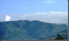 Gangtok hotel view 