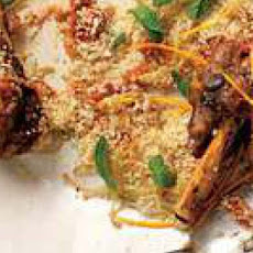 Tomato-Braised Lamb Shanks with Orange and Mint