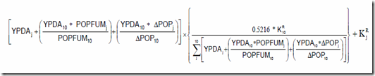 Calcul de la péréquation