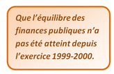 Équilibres finances publiques