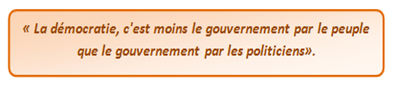 La démocratie c'est moins pour le peuple