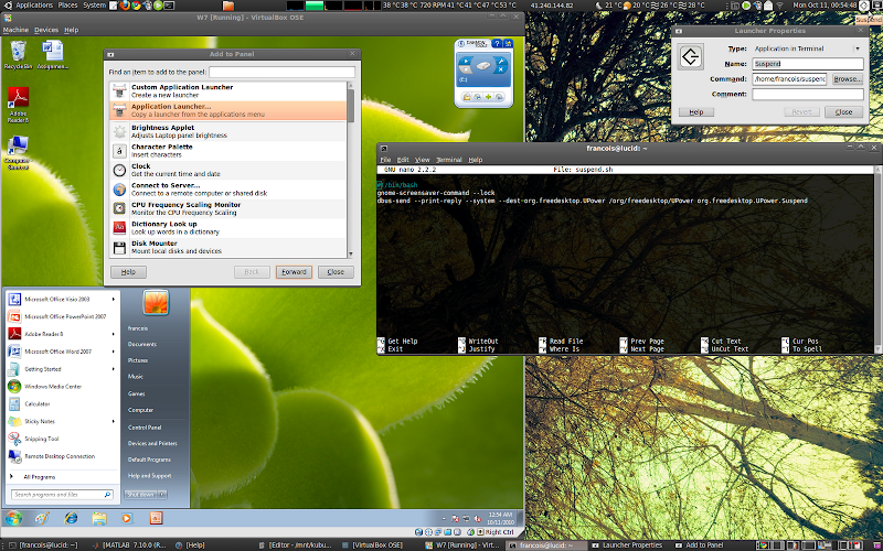 The Calm Coder Suspend shortcut on Ubuntu Gnome panel
