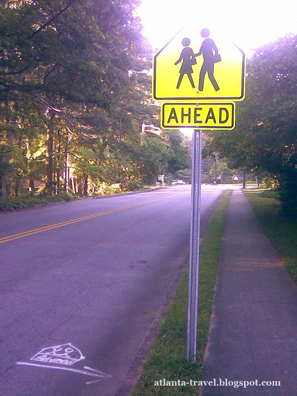 Разметка и дорожные знаки Атланта, Джорджия, США