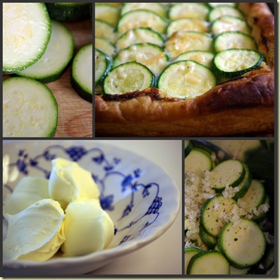 zucchini tart collage zucchini tart collage