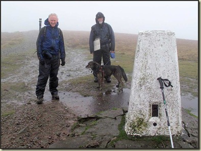On the summit of The Calf, 676 metres