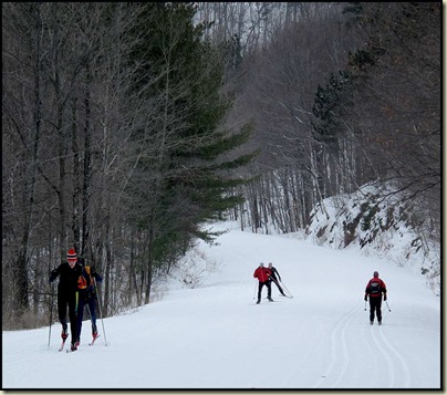 Skiers on Champlain Parkway - 28/1/11 Skiers on Champlain Parkway - 28/1/11