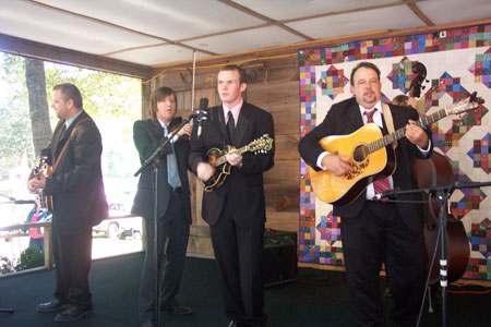 IIIrd Generation Bluegrass Band, with guest mandolinist, Jake Gathright, on stage at Turkey Track