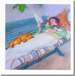 woman reading c larsson woman reading c larsson