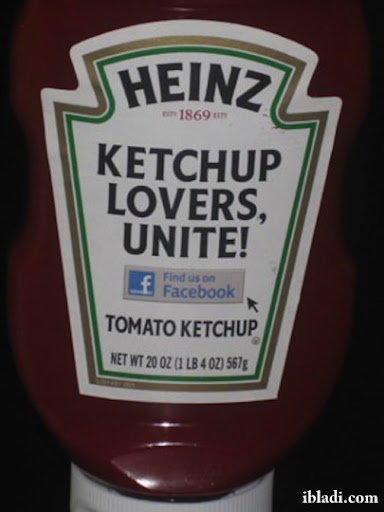 Facebook invites himself on bottles of ketchup