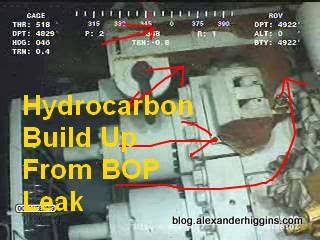 Hydrocarbon Build on BOP from Oil leak