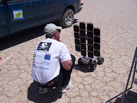 Brian inspecting the load-simulator car