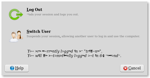 แม้แต่หน้าต่าง Log out