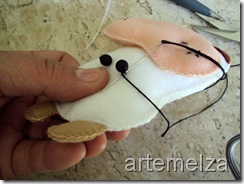 artemelza - vaca de feltro artemelza - vaca de feltro