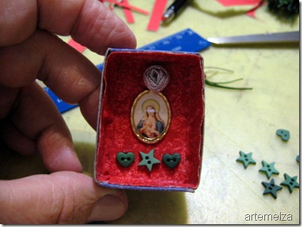 artemelza - oratório numa caixa de fósforos artemelza - oratório numa caixa de fósforos