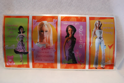 Barbie 2004 Valentine Foil Cards for Framing No Envelopes 3 Different Designs