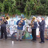 And some brass-playing buskers! And some brass-playing buskers!