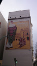 Mural Mahou en calle Azcona