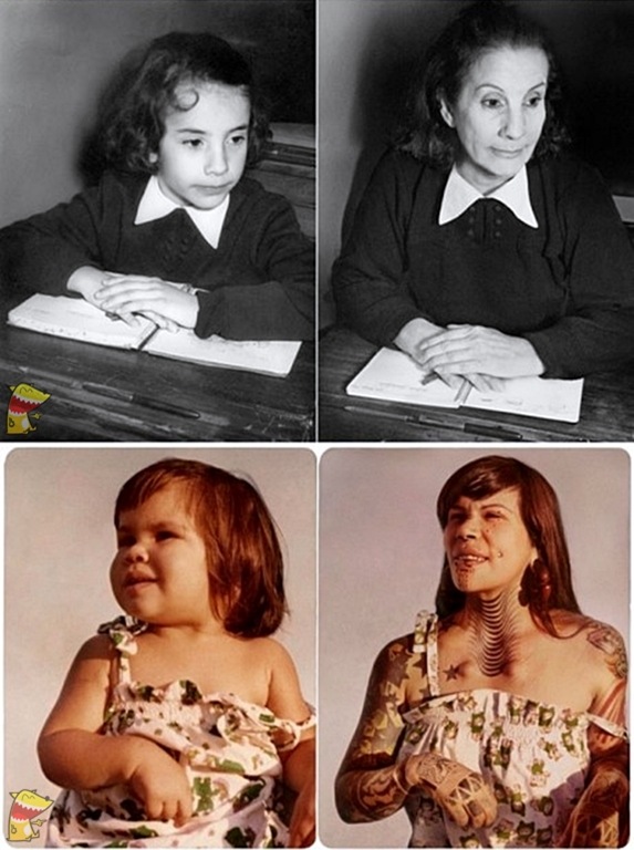 15 fotos de quando criança e depois de adulto