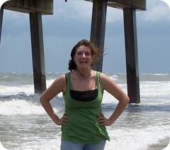 Goofing off on Tybee Island