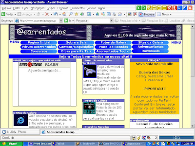 Windows 98 rodando o Avant Browser