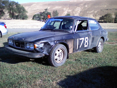Saab Rally Car At Wild West Rally 2009 Saab Rally Car At Wild West Rally 2009