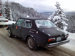 Saab 99 EMS Rally Car at Big White Winter Rally in Kelowna, BC Saab 99 EMS Rally Car at Big White Winter Rally in Kelowna, BC