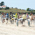 Course attelée à l'hippodrome de la baie du Kernic de Plouescat le 5 août 2010.