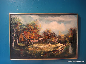 Signed Country Scene Painting 