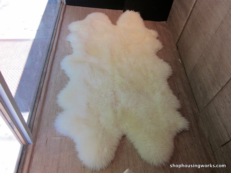 White Sheep Skin Rug