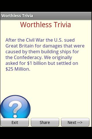 Worthless Trivia