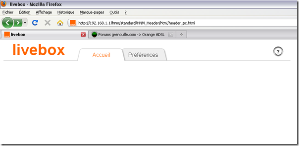 Configuration Inaccessible