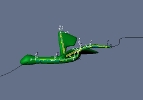 FGC Snake with Wings (Armature on Curve)