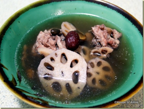 lotus root and black bean soup