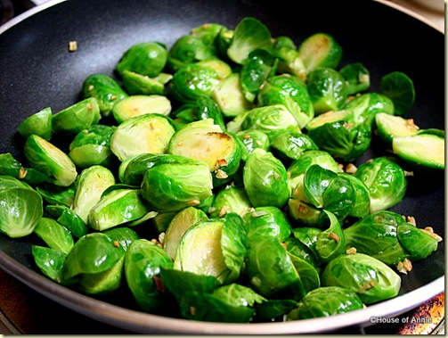 Brussels Sprouts Sautéed with Garlic