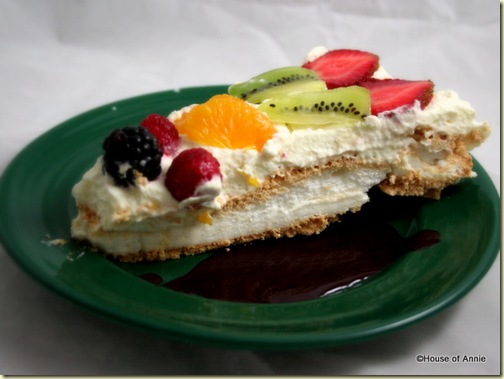 Pavlova With Blackberry, Raspberries, Mandarins, Kiwis and Strawberries