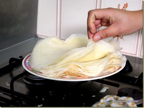 Homemade popiah skins Homemade popiah skins