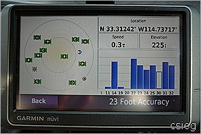 Gargoyle Canyon GPS at road 