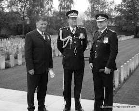 Commisioner. Sir John Stevens with DAC John Grieve & JN. Arras memorial 2002.jpg